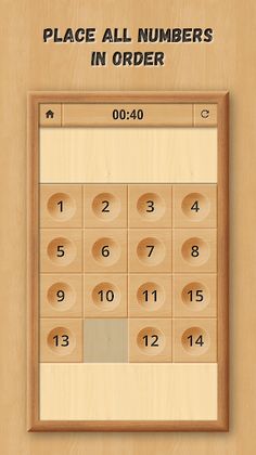 Sliding Puzzle: Wooden Classic - Screenshot 1