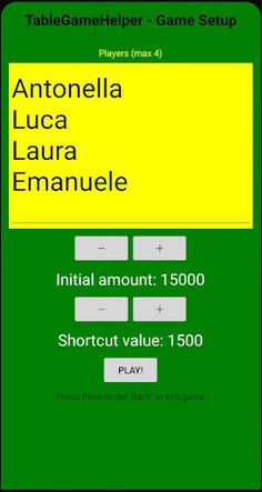 TableGameHelper - Screenshot 1