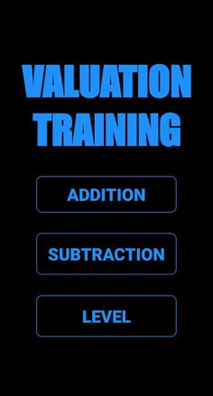 Valuation Training - Screenshot 1