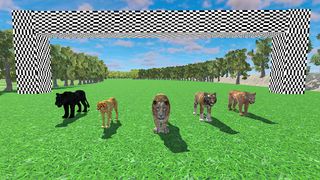 Wild Animals Race Simulator 3D - Screenshot 1