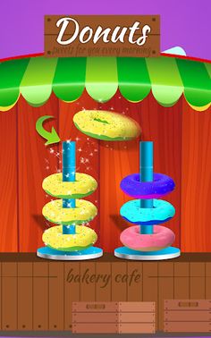Donut Hoop Stack- Sort it 3D - Screenshot 2