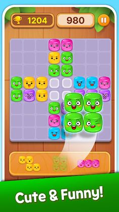 Jelly Block Puzzle: Funny Face - Screenshot 3