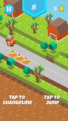 Blocky Road Racing 2D - Screenshot 1