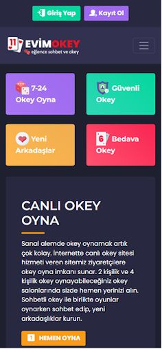 EvimOkey.Com Okey Oyna - Screenshot 1