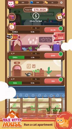 Idle Kitty House - Screenshot 3