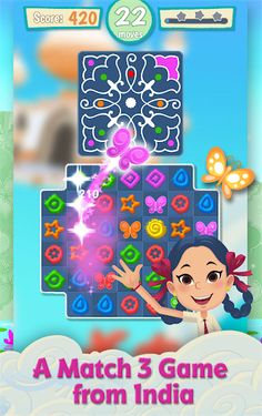 Rangoli Rekha: Color Match 3 - Screenshot 1