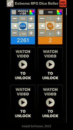 Extreme RPG Dice Roller - Screenshot 2