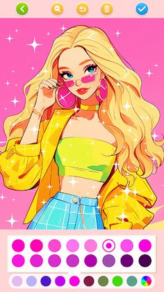 Doll Color: Princess Coloring - Screenshot 2