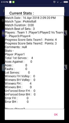 PickleBall Match ScorerPro - Screenshot 4