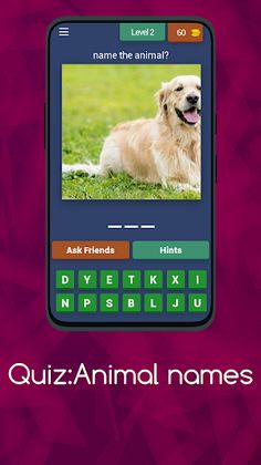 QUIZ:ANIMAL NAMES - Screenshot 3