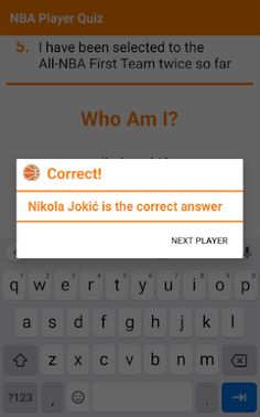 NBA Player Quiz - Screenshot 4