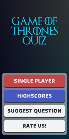 Game Of Thrones Quiz - Screenshot 1
