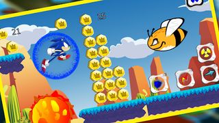 Blue Hedgehog Hero Runner - Screenshot 2