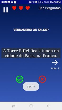 Verdadeiro ou Falso? - Screenshot 3