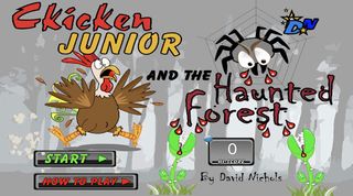 Chicken Flapper Haunted Forest - Screenshot 1
