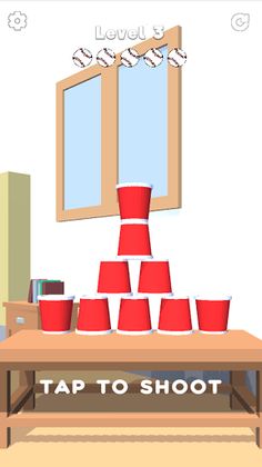 Cup Hit 3D - Screenshot 1