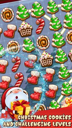 Christmas Cookies: Swipe Mania - Screenshot 1