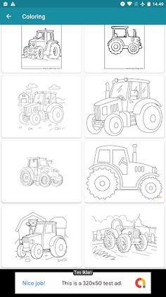 Farming Tractor Coloring - Screenshot 1