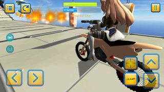 Motorbike Girls Jumping Missio - Screenshot 1