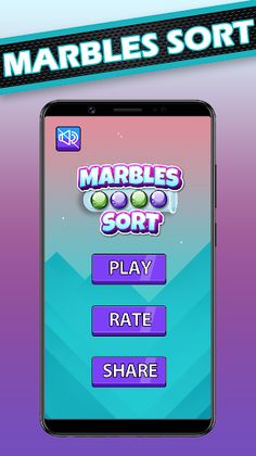 Ball sort puzzle: marble color - Screenshot 1