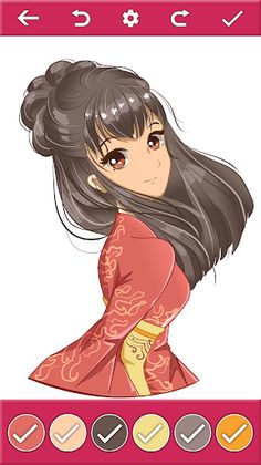 Anime Girls Coloring by Number - Screenshot 4