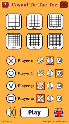Casual Tic Tac Toe - Screenshot 1