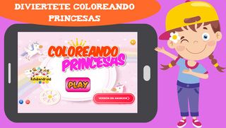 Coloreando princesas - Screenshot 1