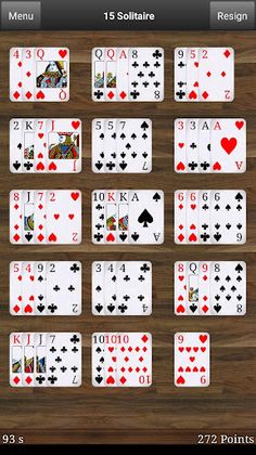 15 Solitaire - Screenshot 1