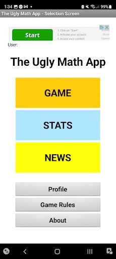 The Ugly Math App - Screenshot 1