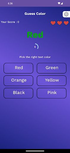 Text Color - Brain Training - Screenshot 3