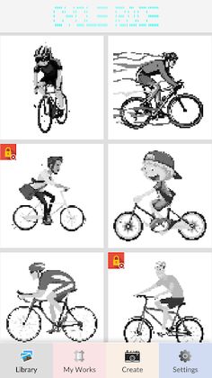 Cycle Race Pixel Art - Screenshot 3