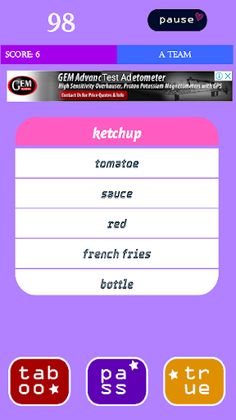 Tabooa Word Game - Screenshot 1