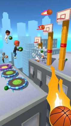 Slam Dunk Hoop Basketball Race - Screenshot 3