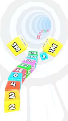 Jelly Tube Run 2048 - Screenshot 2