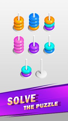 Hoop Sort - Color Stack Puzzle - Screenshot 1