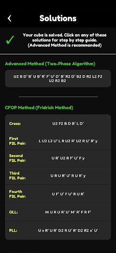 Cubik's - Solver, Simulator - Screenshot 4