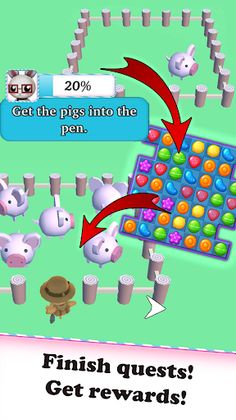 Animal Ville - Match 3 Puzzle - Screenshot 2