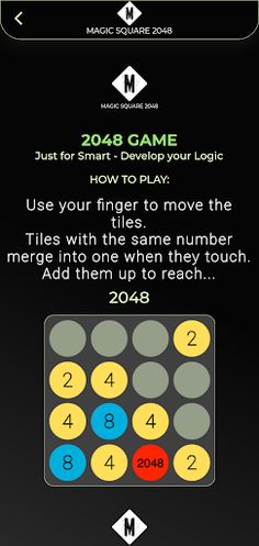 Magic Square 2048 - Screenshot 2