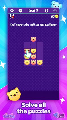 Pick a Pet: Animal Sort Puzzle - Screenshot 1
