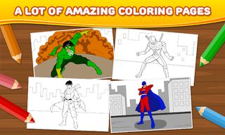 Superhero Kids Coloring Games - Screenshot 2