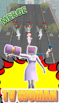 TV Woman Battle : Merge - Screenshot 1