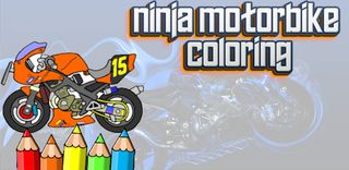 ninja motorbike coloring - Screenshot 2