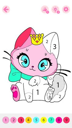 Kids Coloring Book by Numbers - Screenshot 1