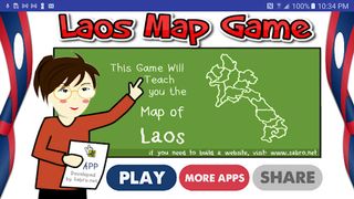 Laos Map Puzzle Game - Screenshot 1