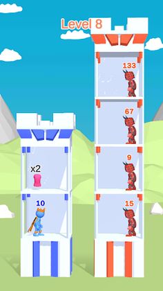 Tower Push King - Merge Game - Screenshot 2