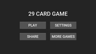 29 Card Game - Screenshot 1