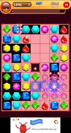 Shiny Jewel Match 3 - Screenshot 1