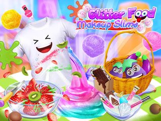 Glitter Food Makeup Slime - Ki - Screenshot 1