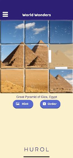 World Wonders Sliding Puzzle - Screenshot 1