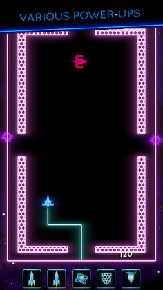 Xonix Neon: synthwave arcade - Screenshot 2